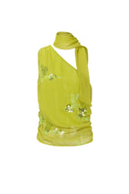 Elegante Mouwloze Top Met Bloemenprint