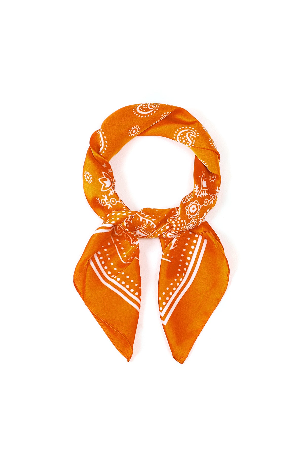 Elegante Oranje Paisley Zomer Sjaal