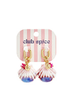 Oorbellen Met Grote Schelp En Kralen Charms