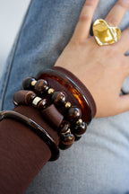 Chique Houten Kralenarmband