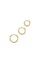 3 Set Hoop Oorbellen
