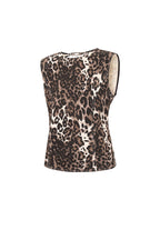 Sleeveless Top Leopard Print