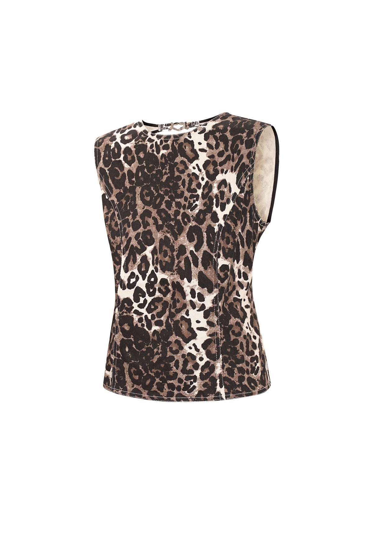 Sleeveless Top Leopard Print
