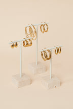 3 Stenen Oorbellen Displays