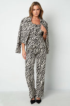 Rechte Broek Casual Zebra Strepen