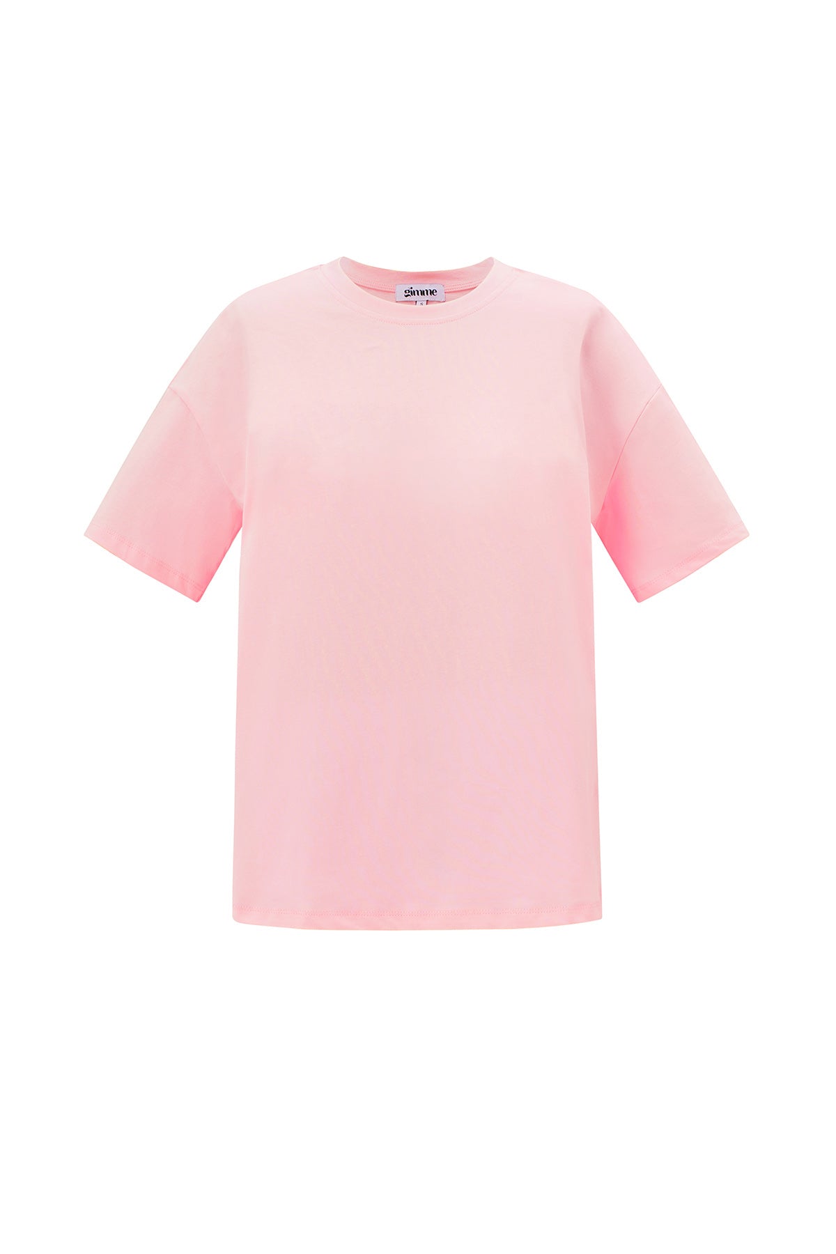 T-shirt Casual Solide Kleur
