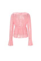 Lange Mouwen Top Elegante Ruches