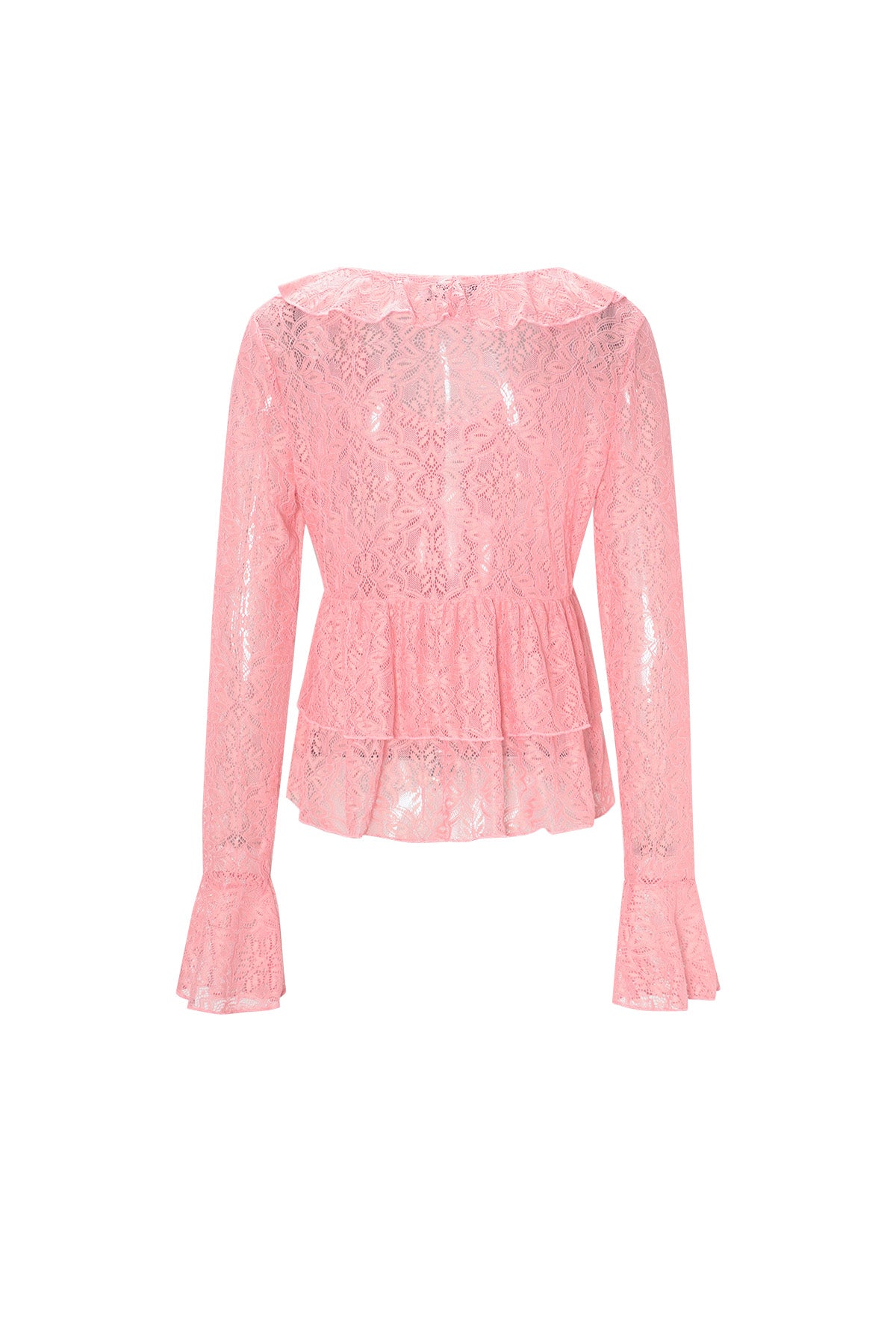 Lange Mouwen Top Elegante Ruches