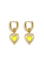 Oorbellen Met Gekleurde Hart Charm