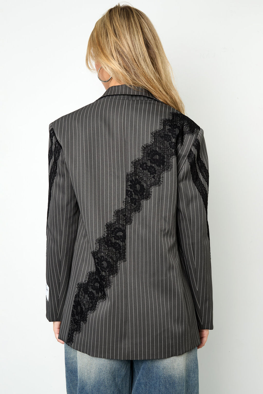 Elegante Gestreepte Damespak