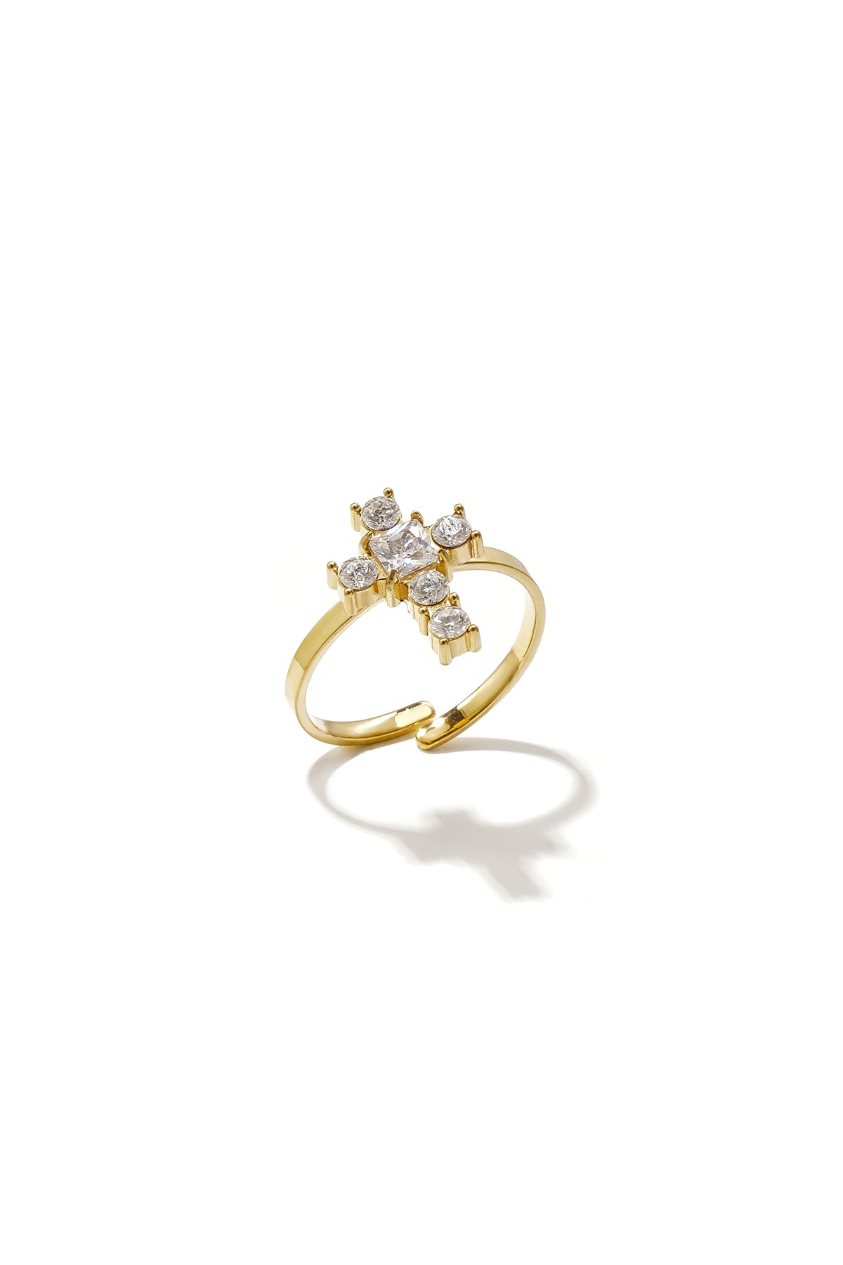 Minimalistische Ringen Met Kruismotief
