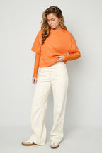 Mesh Top Met Lange Mouwen