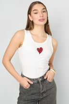 Zachte Geknipte Hart Tank