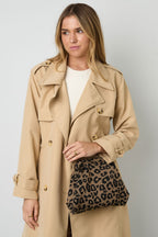 Stylish Leopard Print Half-moon Crossbody Bag