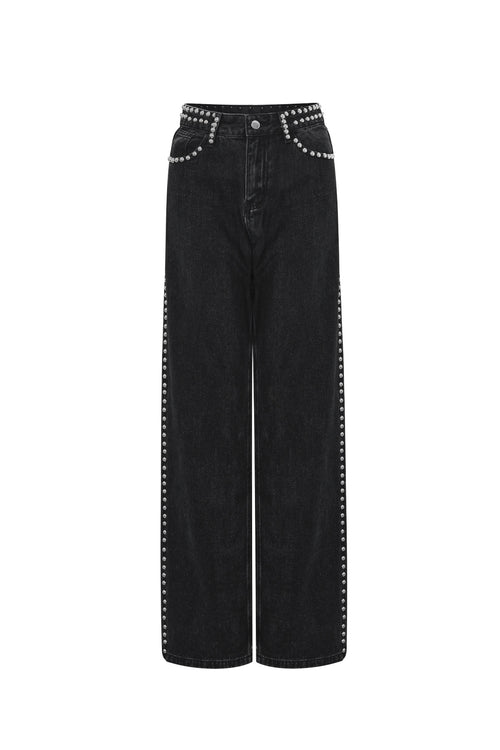 All Fit Zwart Denim Broek