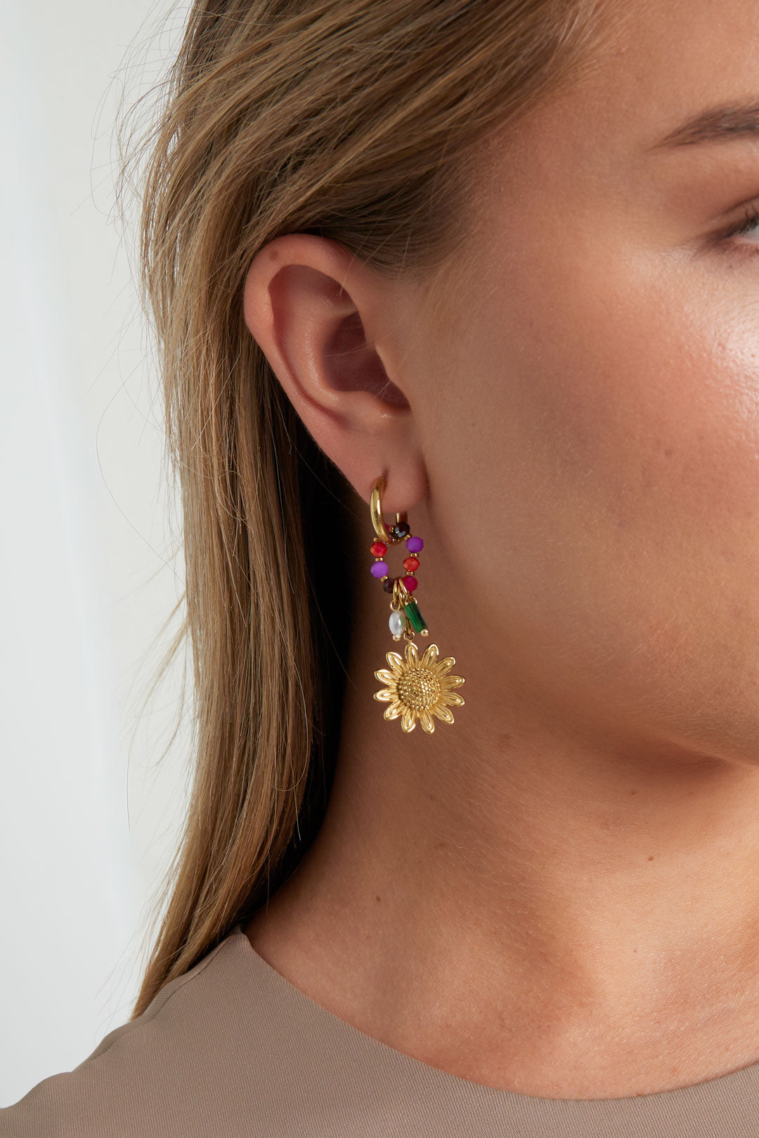 Oorbellen Met Bloemen