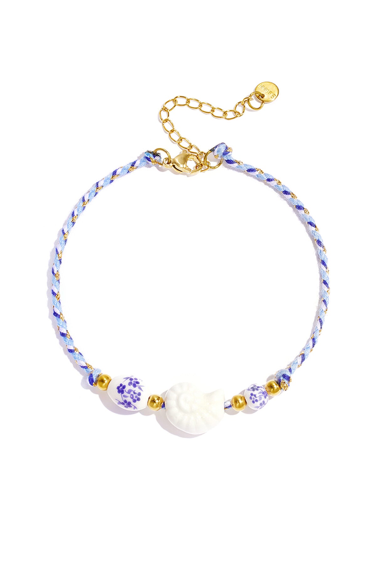 Enkelbandjes Van Touw Met Schelpmotief