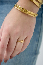 Elegante Minimale Hart Ring