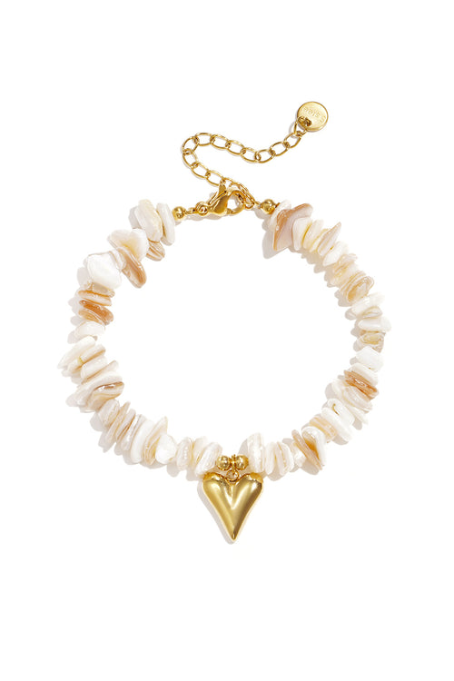 Armbanden Met Stenen Kralen, Hartvormig, Vakantiethema, Dagelijkse Romantische Serie, Damessieraden