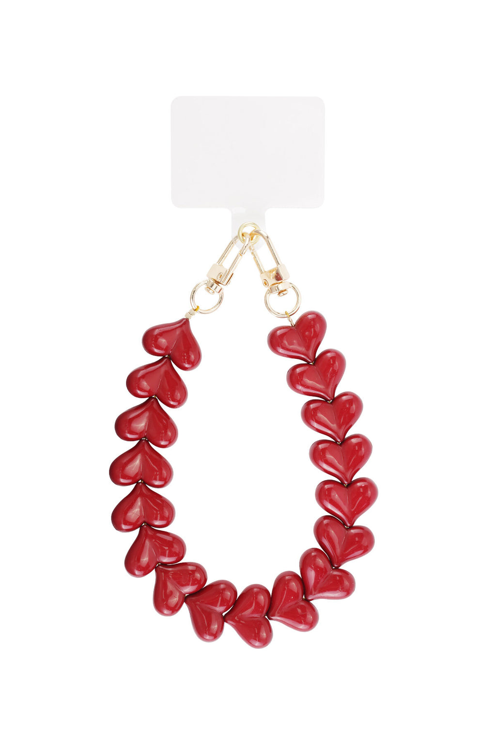 Acryl Hart Telefoonketting