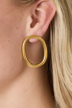 Oval Hoop Oorbellen