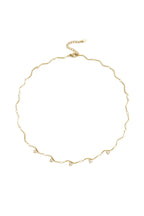 Ketting Met Zigzag Patroon En Steentjes